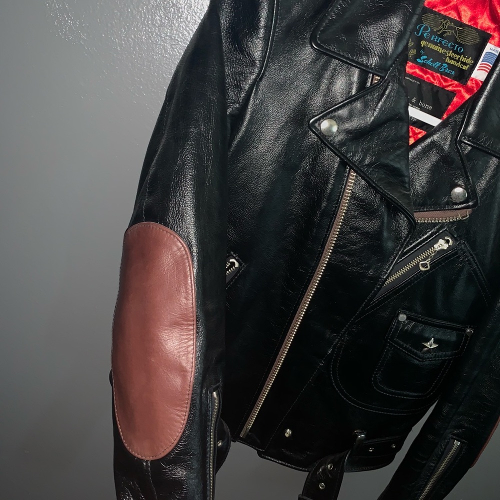 New rag & bone leather jacket - Picture 3 of 6